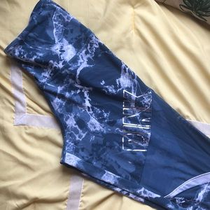 VS Pink Blue Marble Leggings